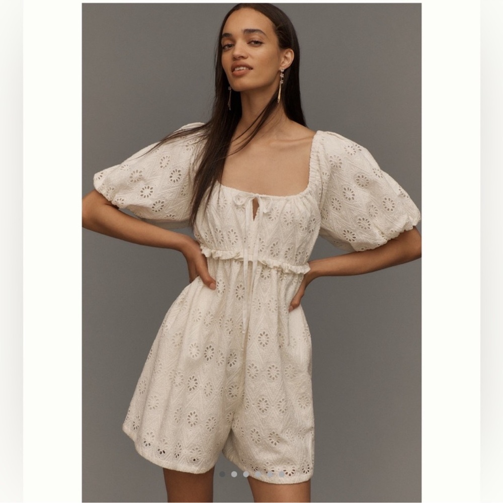 NWT Anthropologie Pilcro Eyelet Romper
